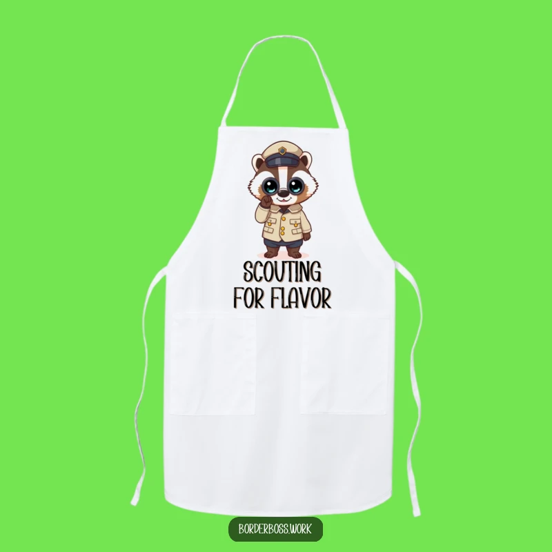 Funny Badger Chef Apron: Hilarious Inspector Kitchen Gift for Cooks