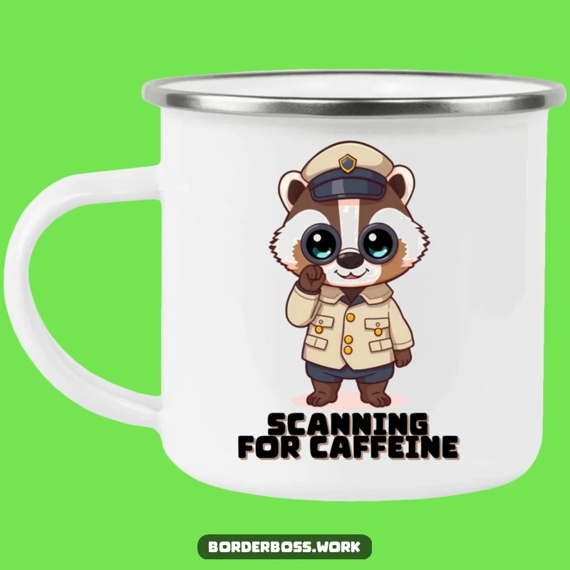 Funny Badger Campfire Mug: Durable and Hilarious Inspector Adventure Gift