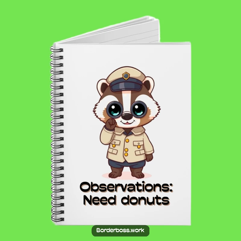 Funny Badger Mission Notebook: Hilarious Inspector Journal for Ideas